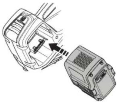 HUSQVARNA 320iB - Pour fixer la batterie au produit - 2