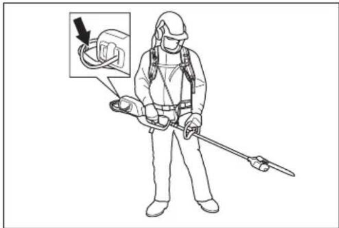 HUSQVARNA 530iPX - Draagstel afstellen - 2