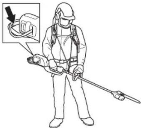 HUSQVARNA 530iPX - So stellen Sie den Tragegurt ein - 2