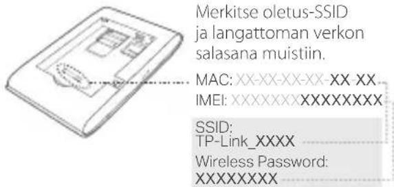 TP-LINK M7200 - SIM-kortin ja akun asentaminen - 2