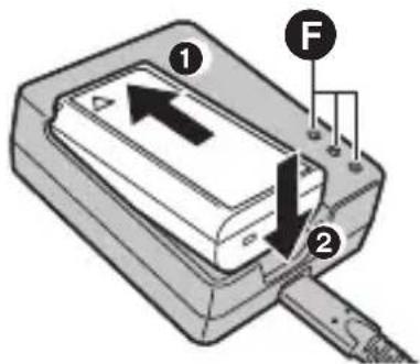 PANASONIC Lumix DMWBTC14 - 插入電池。 - 1