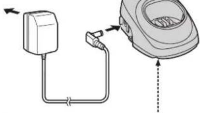 PANASONIC KXTG5632 - Raccordement du chargeur - 1