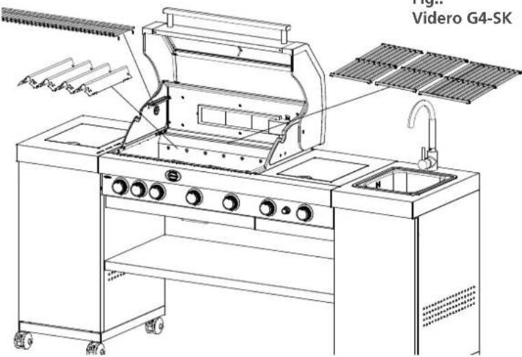 Rösle BBQ Kitchen Videro G4SK - Indirect barbecuing with the lid closed - 2
