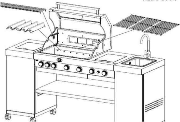 Rösle BBQ Kitchen Videro G4SK - Cuisson directe avec couvercle fermé - 2