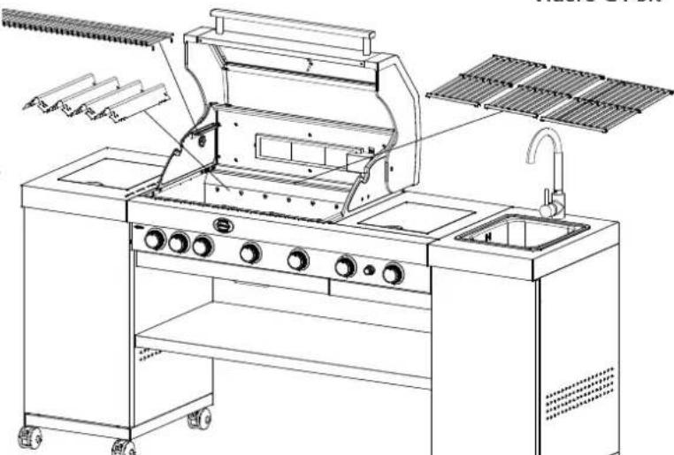 Rösle BBQ Kitchen Videro G4SK - Cottura alla griglia diretta con coperchio chiuso - 2