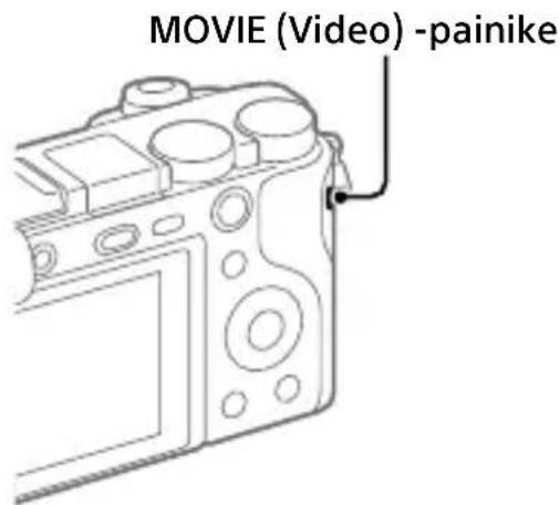 SONY ILCE6100L - Voit pysäyttää tallennuksen painamalla MOVIE-painiketta uudelleen. - 1