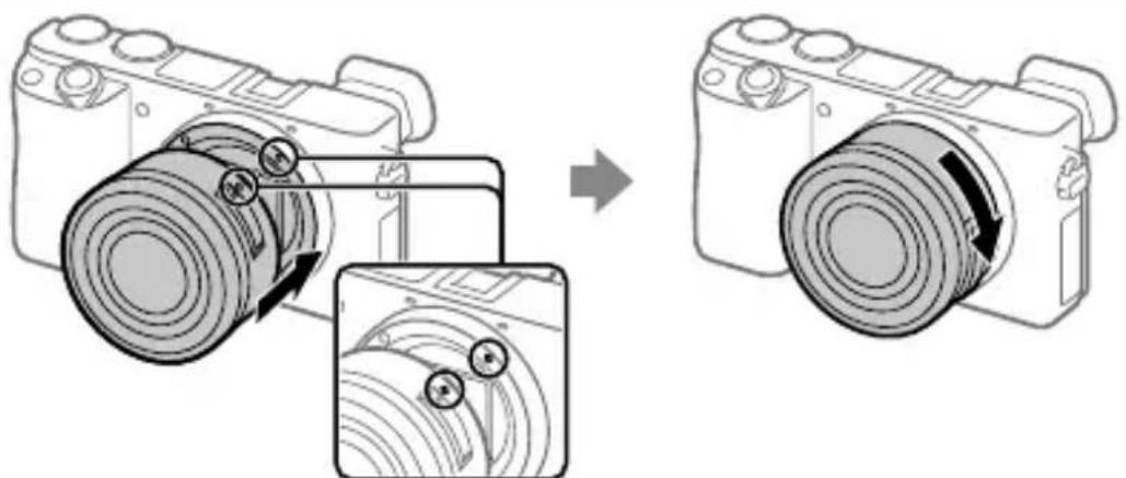 SONY ILCE6100L - Attaching a lens - 1