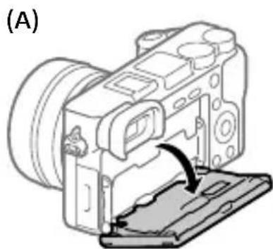 SONY ILCE6100L - Monitorin kulman muuttaminen - 1