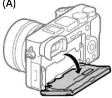 SONY ILCE6100L - Endre vinkelen på skjermen - 1