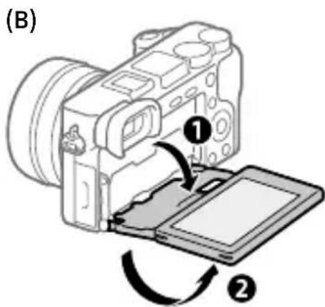 SONY ILCE6100L - Changing the monitor angle - 2