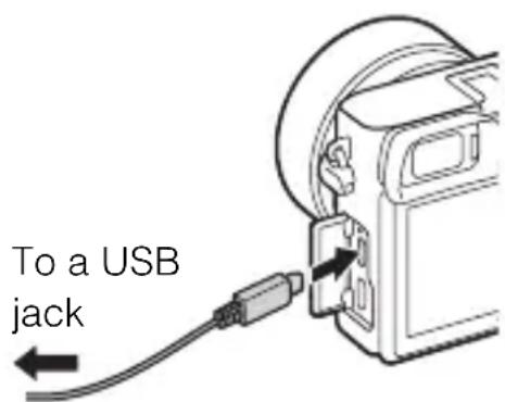 SONY ILCE6000L - Charging by connecting to a computer - 1