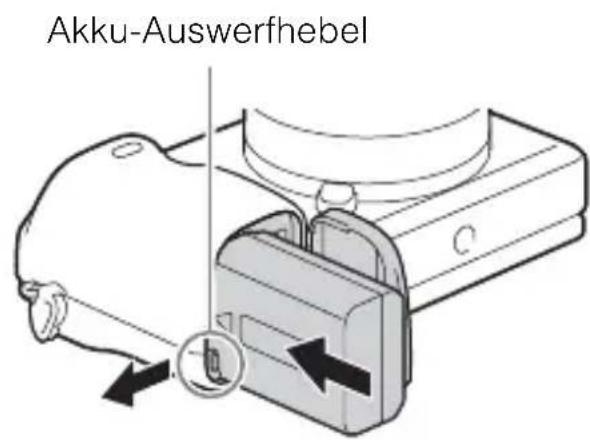SONY ILCE6000L - Einsetzen des Akkus - 2