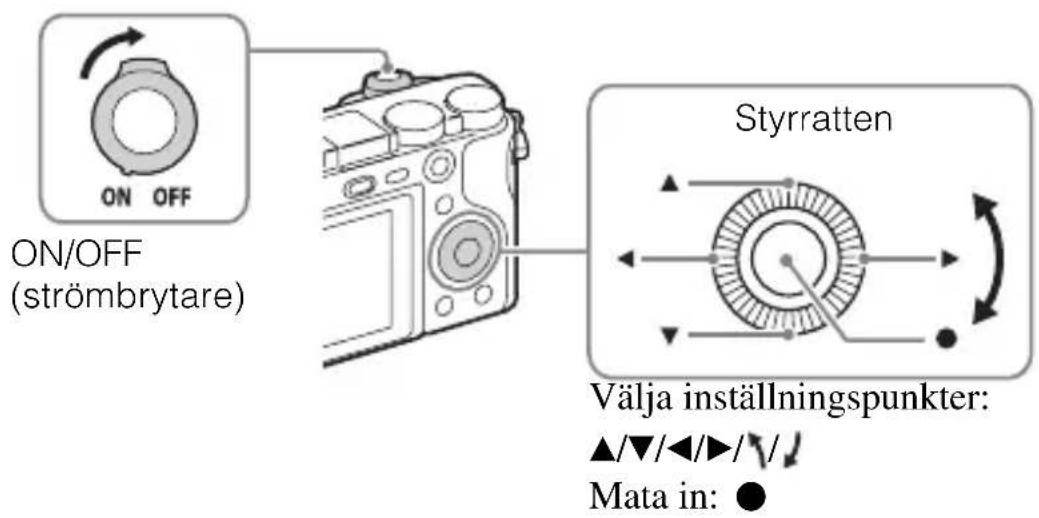 SONY ILCE6000L - För att ställa klockan - 1