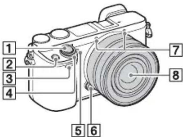 SONY ILCE6000L - Identificacion de las partes - 1