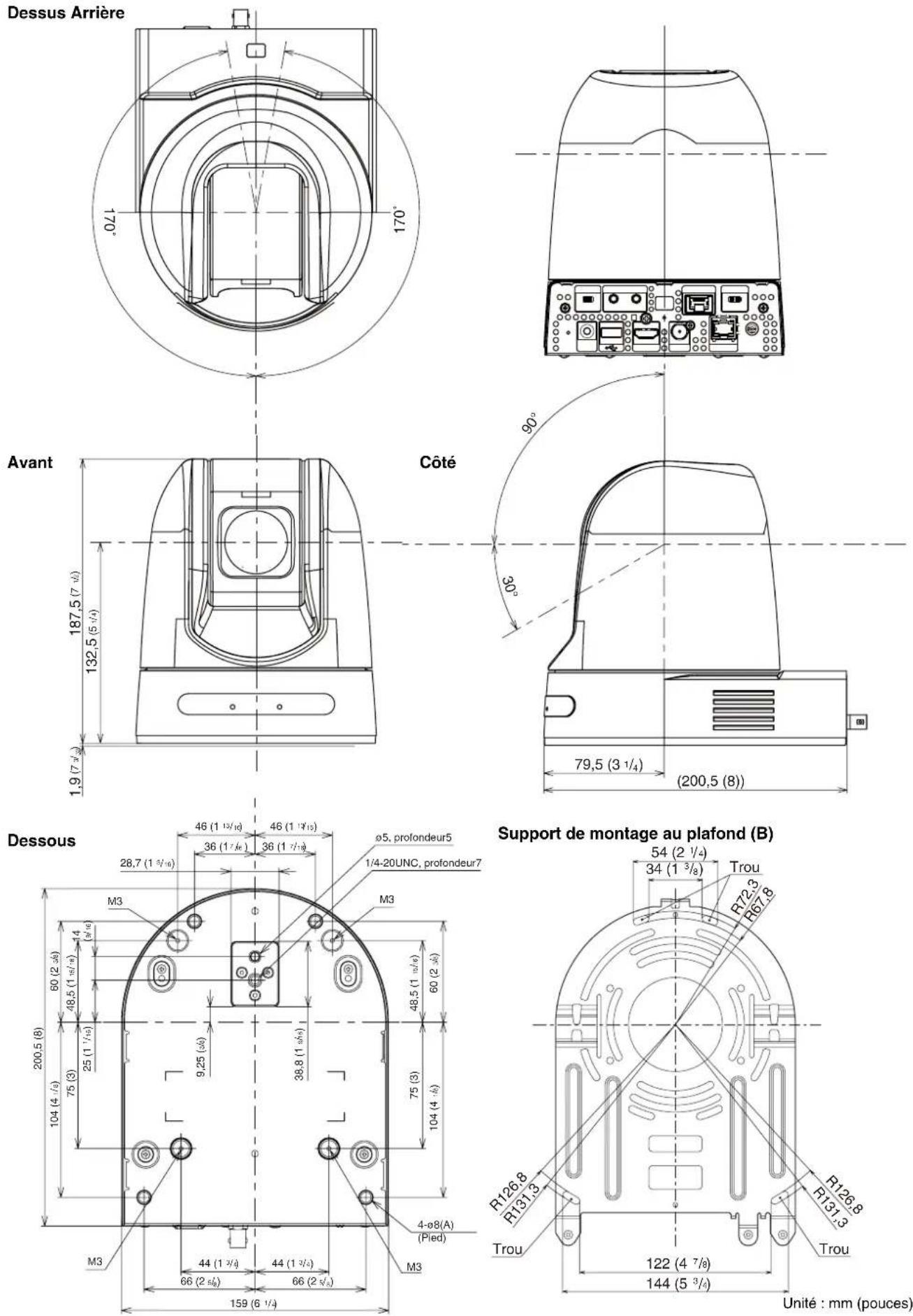 SONY SRG360SHE - Accessoires fournis - 1