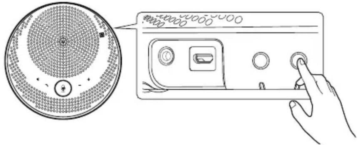 YAMAHA YVC200 - Pressione o botão Bluetooth ( ) por mais de 2 segundos. - 1