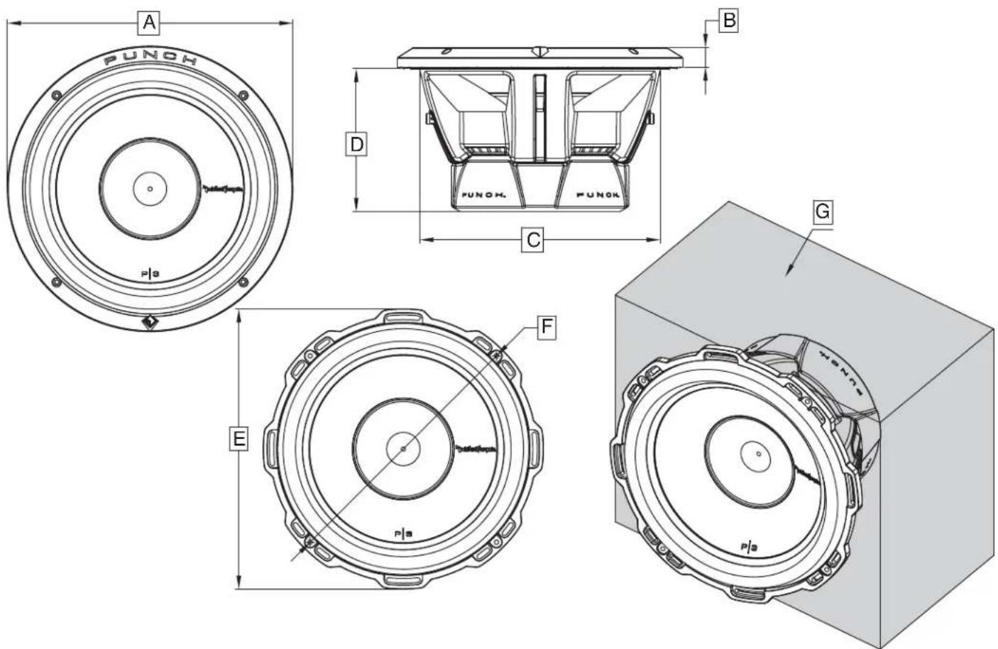 Rockford Fosgate Punch P3D415 - VENTED ENCLOSURES - 2