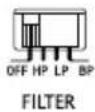 ALPINE RA60F - Commutateur de selection du mode de transfert (CHANNEL-3/4) (R-A60F uniquely) - 1