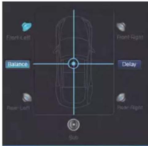 ALPINE PWDX5 - Impostazione dell'EQ del canale di uscita - 1