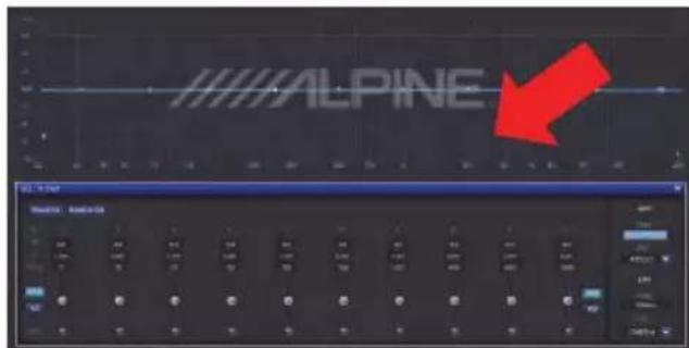ALPINE PWDX5 - Impostazione dell'EQ del canale di uscita - 2