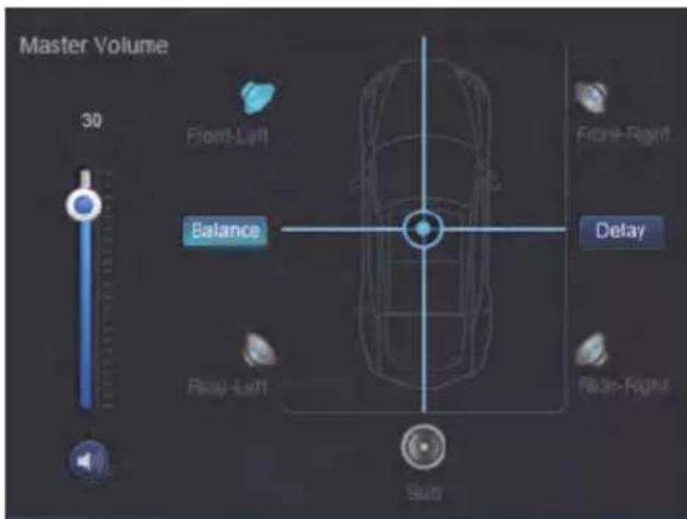 ALPINE PWDX5 - Regolazione del volume master - 1