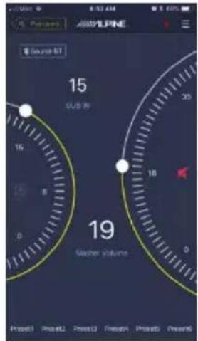 ALPINE PWDX5 - Réglage du volume - 1