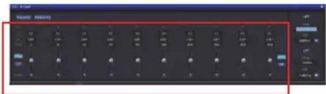 ALPINE PWDX5 - Impostazione dell'EQ del canale di uscita - 3