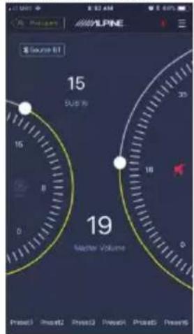 ALPINE PWDX5 - Regolazione del volume - 1