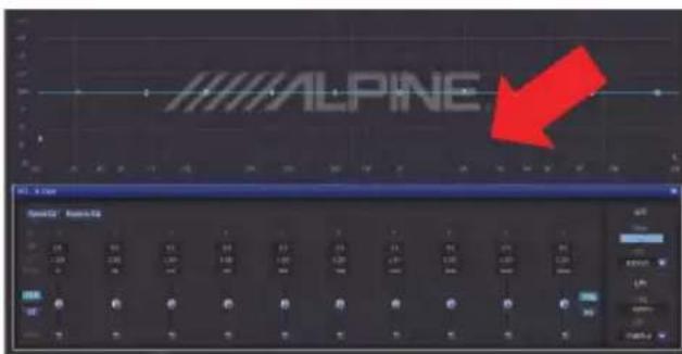 ALPINE PWDX5 - Réglage de l'égaliseur du canal de sortie - 2