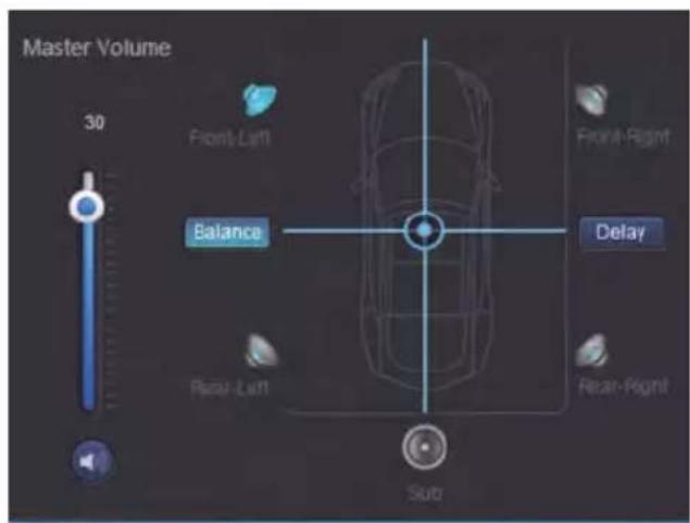 ALPINE PWDX5 - Réglage du volume principal - 1