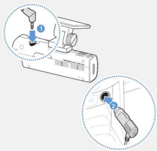 Thinkware FA200 - Branchement du câble d'alimentation - 2