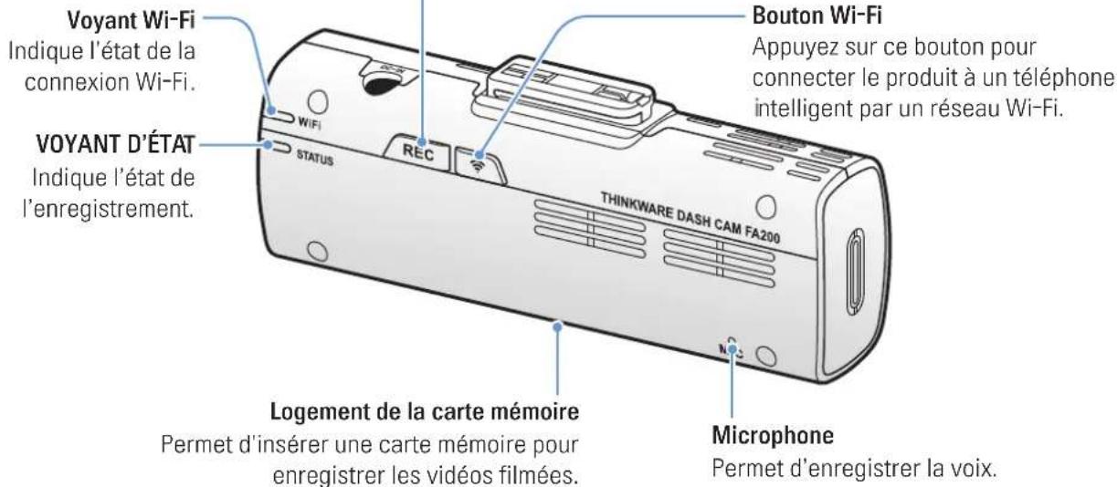 Thinkware FA200 - Bouton REC - 1
