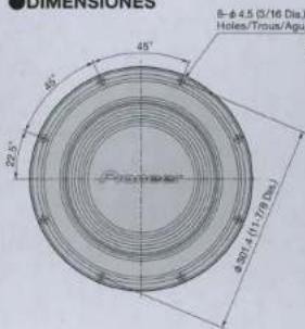 PIONEER TSA120D4 - HP D'EXTREME-GRAVE - 2