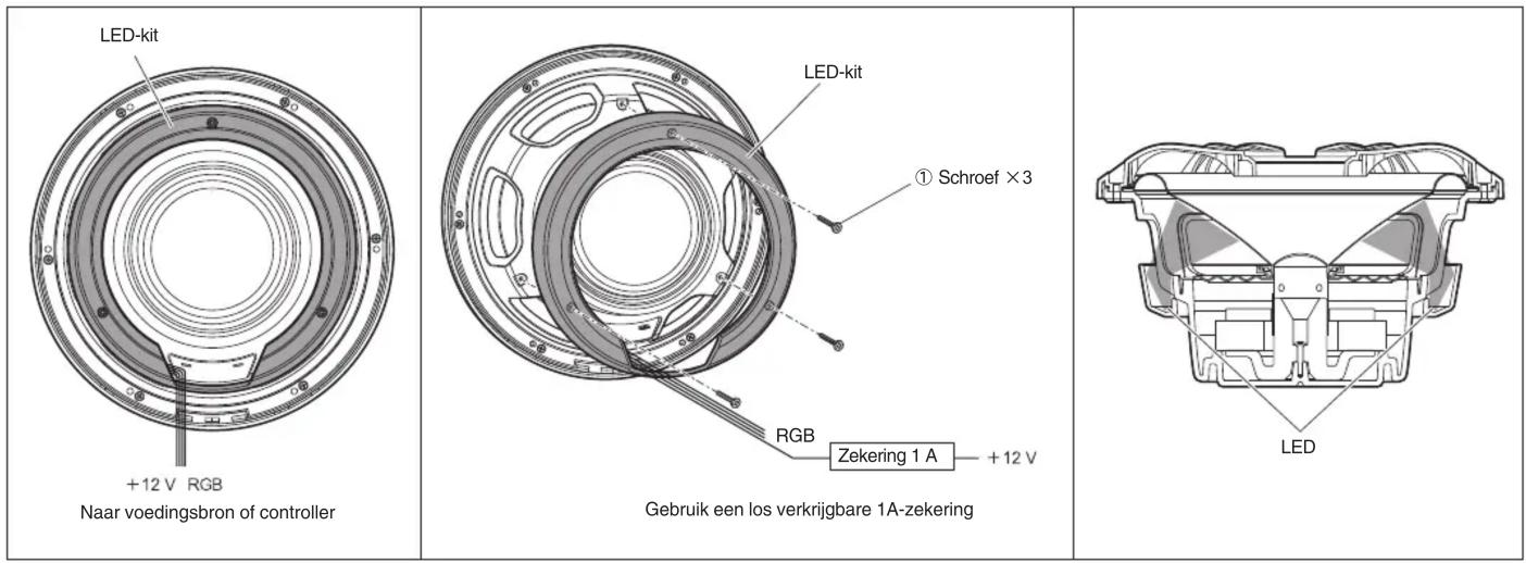 PIONEER TSME100WS - ●DE LED-KIT GEBRUIKEN - 1