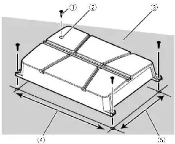 PIONEER GMA6704 - 2Percezdestrousde2,5mmdediametre auniveaudesmpreintes,surlesoloudirectementsurlechassis. - 1