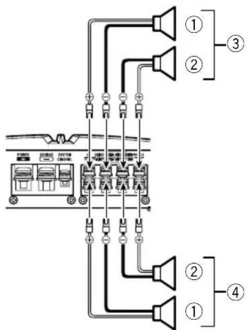 PIONEER GMA6704 - Connectingthespeakers - 1