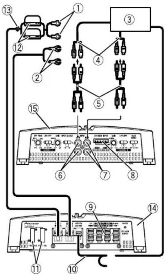 PIONEER GMA4704 - Connectiondiagram - 1