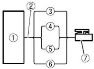PIONEER GMA3702 - Connexionslorsde l'utilisationdufild'entree deshaut-parleurs - 1