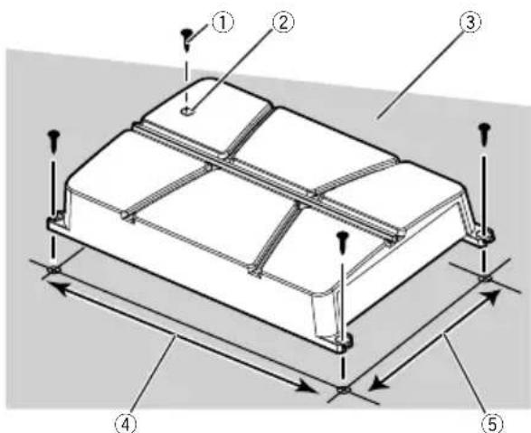 PIONEER GMA3702 - 2Drill2.5mm(1/8in.)diameterholesat theirimprintseitheronthecarpetordirectly onthechassis. - 1