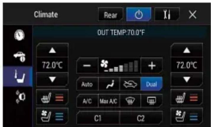 PIONEER AVICW8600NEX - Écran de température - 1