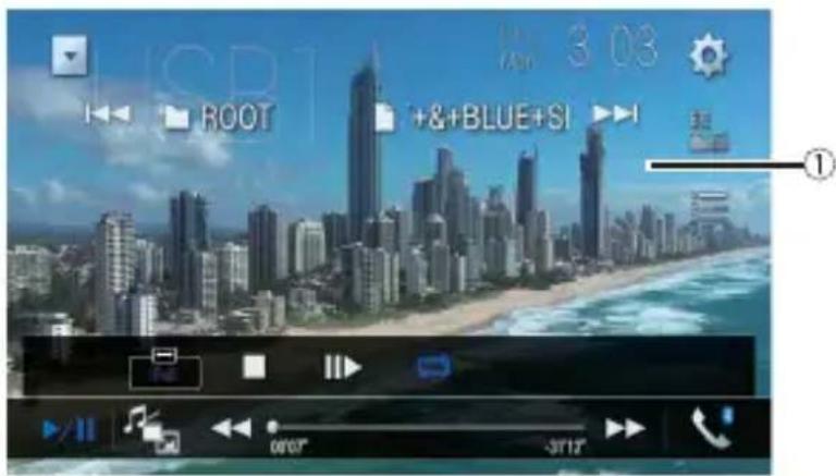 PIONEER AVICW8600NEX - Écran de source video (Exemple : USB) - 1