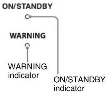 SONY VPLHW45ES - Warning Indicators - 1