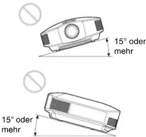 SONY VPLHW45ES - Neigen nach vorn/hinten und links/rechts - 1