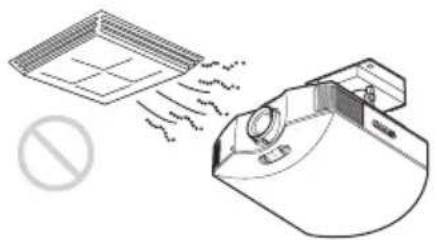 SONY VPLHW45ES - Locations subject to direct cool or warm air from an air-conditioner - 1