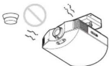 SONY VPLHW45ES - In der Höhe eines Wärme- oder Rauchsensors - 1