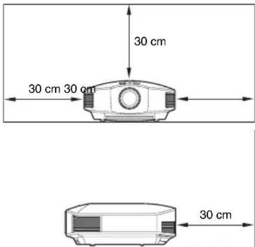 SONY VPLHW45ES - In der Höhe einer Wand - 1