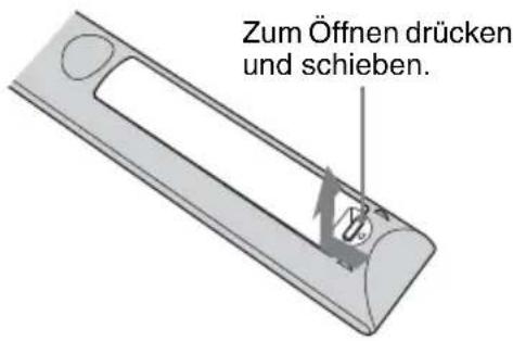 SONY VPLHW45ES - Einlagen der Batterien in die Fernbedienung - 1