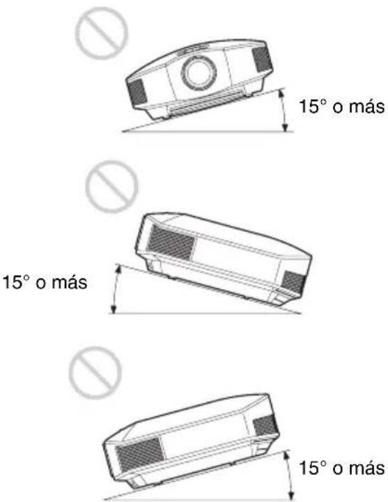 SONY VPLHW45ES - Inclínacion adelante/atras e izquierda/derecha - 1