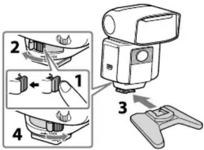 SONY HVLF45RM - Attaching and removing the mini-stand - 1