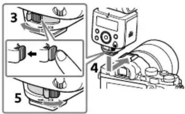 SONY HVLF45RM - Appuyez de manière prolongée sur le bouton de libération puis placez le bouton de verrouillage hors de la position « LOCK ». - 1